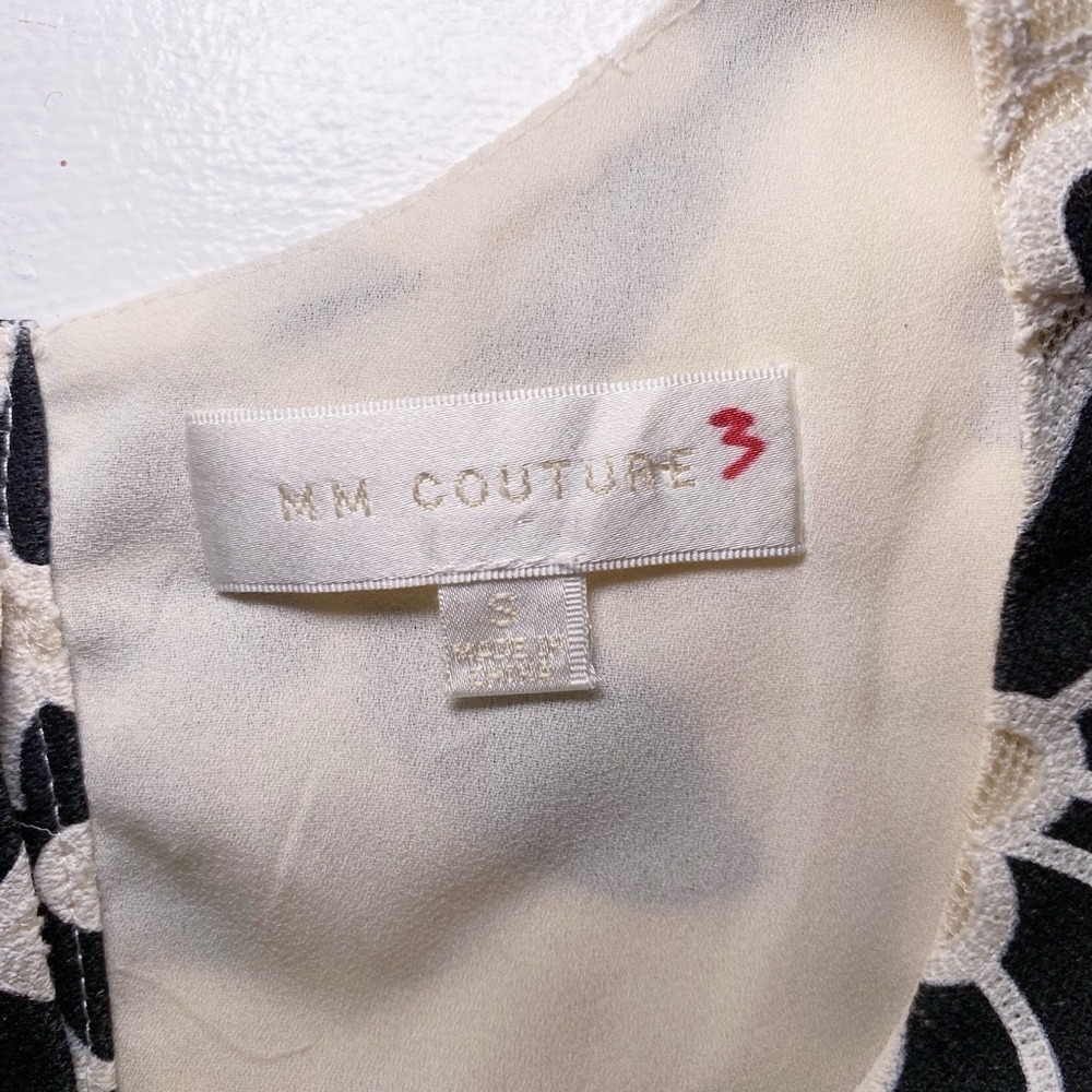 MM Couture Floral Black and White Sleeveless Top - Picture 8 of 13